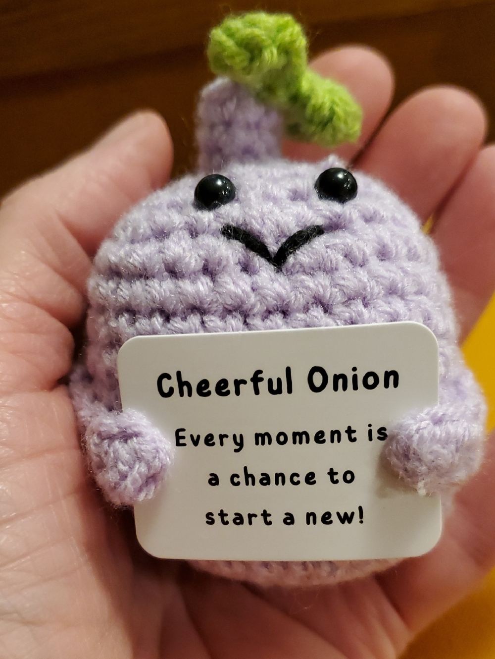 Cheerful Onion Plush Toy - Lavender Small Pet Toy
